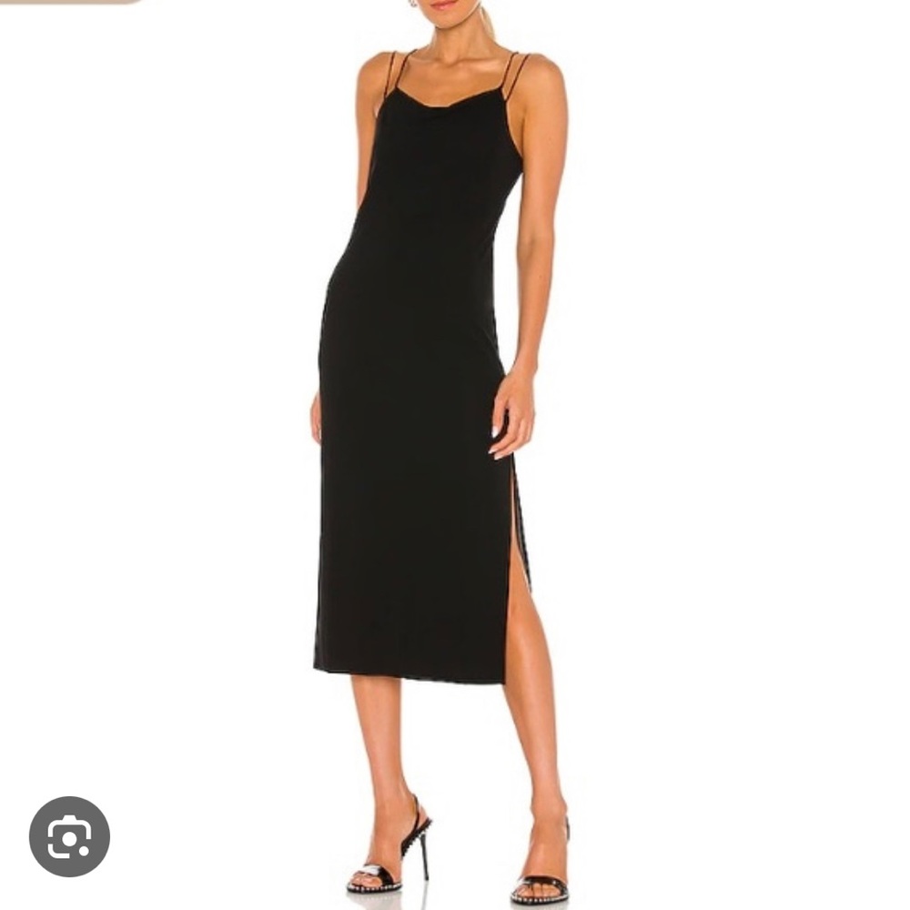 NWT Helmet Lang Black Knot Dress Size XS